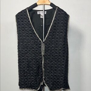 Amanda Smith Black and Silver Vest